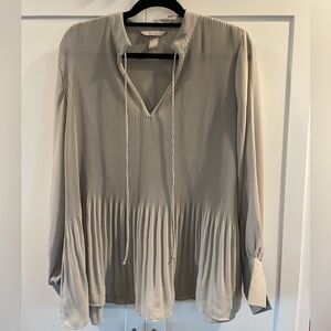 H&M Women’s Sage Green Chiffon Blouse- Size Medium